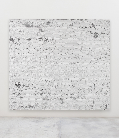 Jacqueline Humphries i\Ω.., 2017 Oil on linen 114 x 127 inches (289.6 x 322.6 cm)