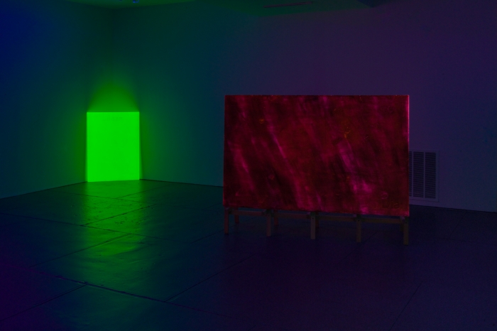 Jacqueline Humphries, Installation view, the Dan Flavin Art Institute, Bridgehampton, New York. 
