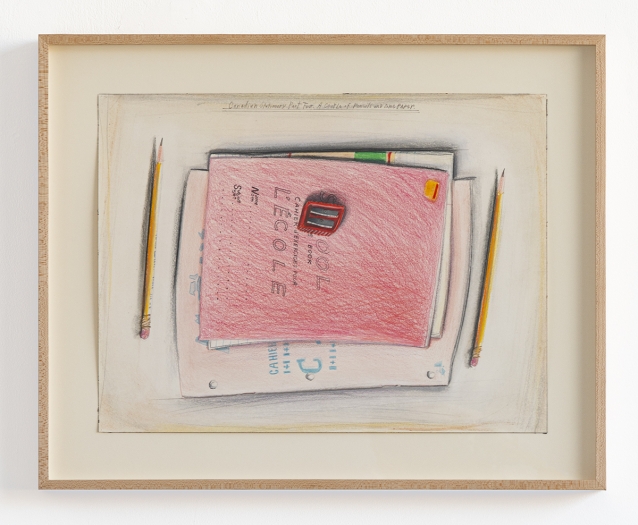 Candy Jernigan, Canadian Stationery Part 4: A Couple of Pencils and Some Paper, n.d., Colored pencil on paper, Image: 12 1/4 x 16 1/4 inches (31.1 x 41.3 cm), Frame: 16 3/8 x 20 1/2 x 1 1/2 inches (41.6 x 52.1 x 3.8 cm)