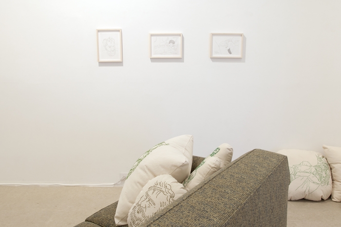Mieko Meguro, Installation view, Couch Potato with Dan, Greene Naftali, New York, 2016