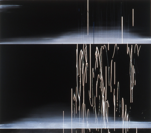 Jacqueline Humphries, Untitled, 2000, Oil on linen, 90 x 102 inches