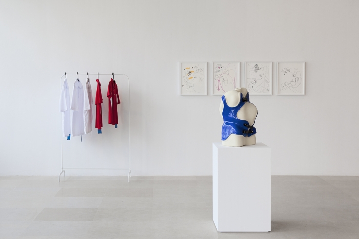 Installation view, EXO EMO, Greene Naftali, New York, 2017