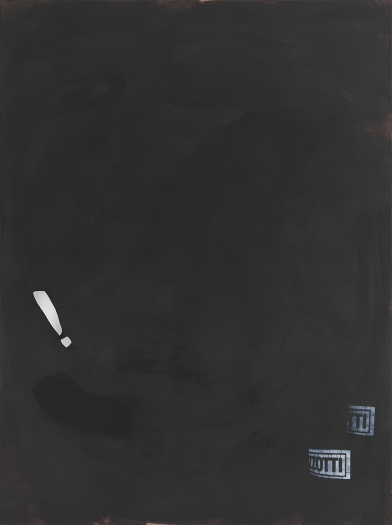 Monika Baer on hold, 2015 Acrylic, mirror on canvas 70 3/4 x 53 1/4 inches (180 x 135 cm)