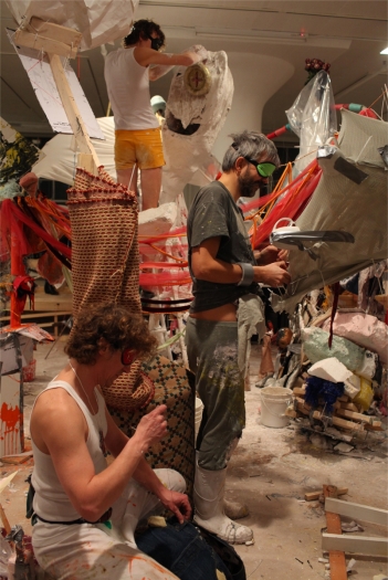 Blind Sculpture, Performance view, Greene Naftali, New York, 2010