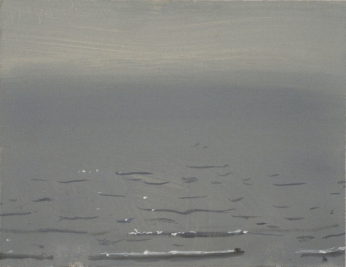 10 A.M., oil on board, 9 x 12 inches