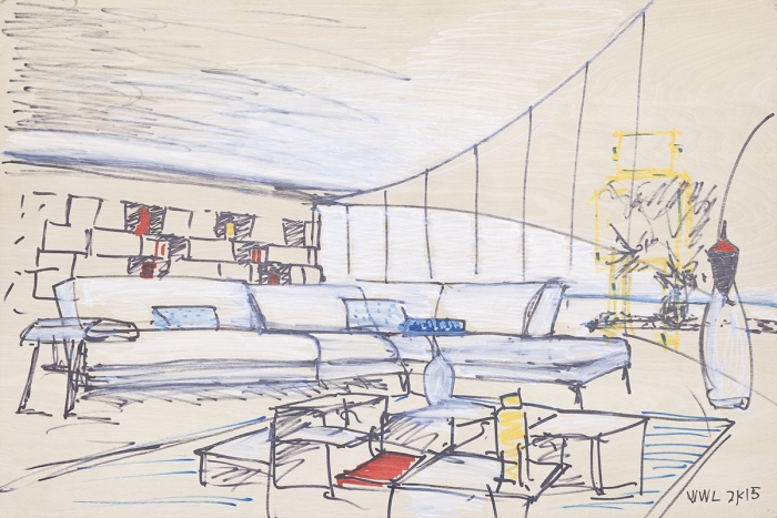 William Leavitt Living Room, 2015