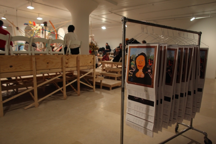 gelitin, Blind Sculpture, Performance view, Greene Naftali, New York, 2010