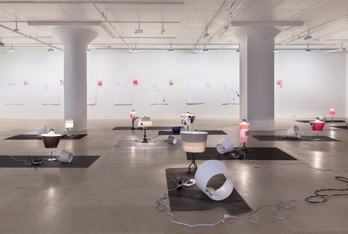 Josef Strau, Installation view, Exercises ab initio..., Greene Naftali, New York, 2012
