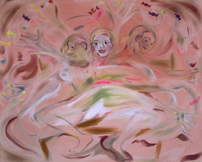 Sophie von Hellermann Candies From the Studio, 2018 Acrylic on canvas 63 x 78 3/4 inches (160 x 200 cm)