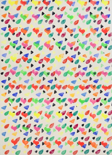 Konrad Lueg, Untitled, 1966, Casein tempera on canvas, 78 3/4 x 57 inches
