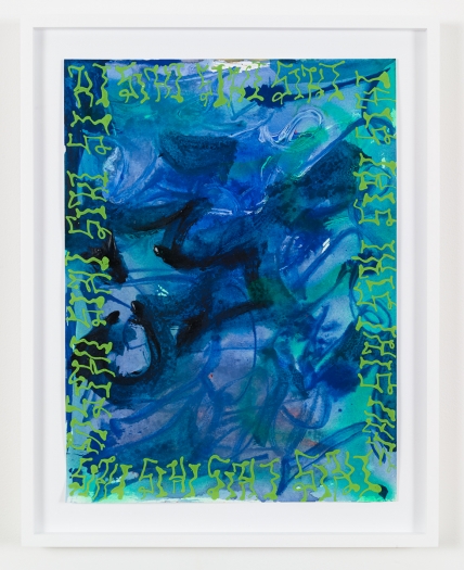 Ida Ekblad Untitled, 2015 Watercolor and marker on paper Paper: 15 3/4 x 11 7/8 inches (40 x 30.2 cm) Frame: 18 5/8 x 14 3/4 inches (47.3 x 37.5 cm)