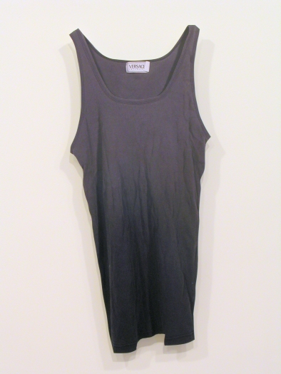 Jim Drain, Untitled (Versace Tanktop), 2007, C-print, Mounted on Aluminum, 28 1/2 x 12 1/2 x 1 inches