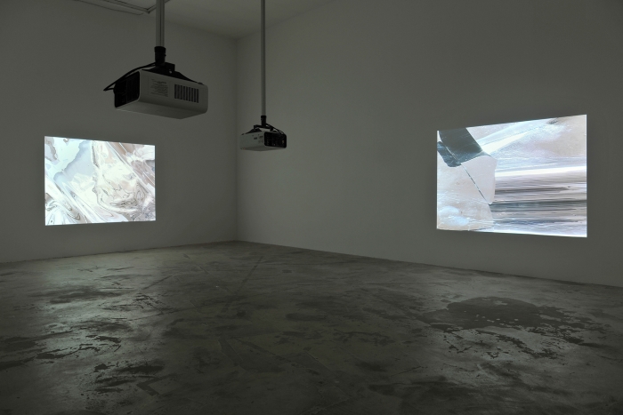 Installation view, Hilary Lloyd, Le Consortium, Dijon, 2009