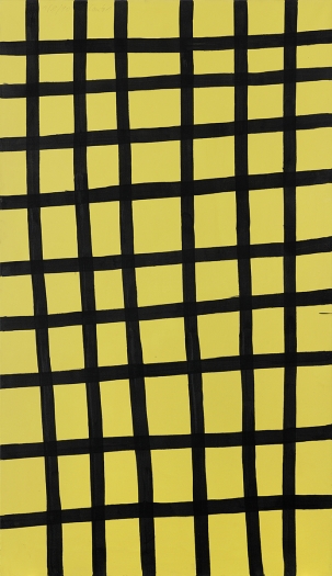 Günther Förg Canto 1, 1990 Acrylic on canvas 102 3/8 x 59 inches (260 x 150 cm)