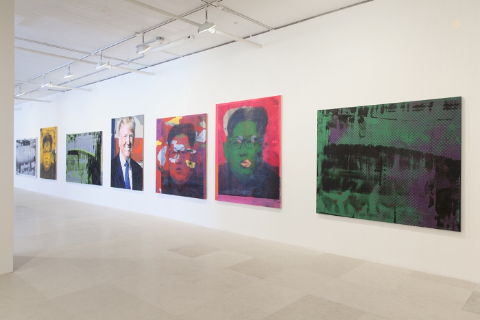Mathieu Malouf, Installation view, Toxic Masculinity Fallout Shelter, Greene Naftali, New York, 2017