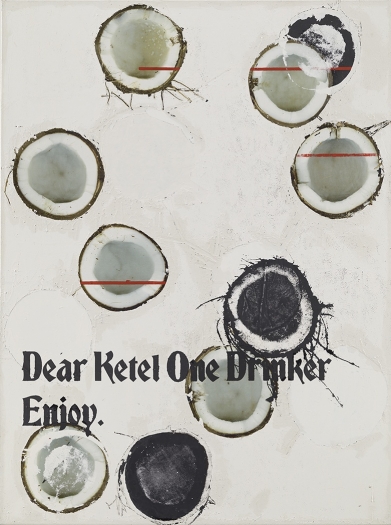 Guyton \ Walker Untitled (Coconut 6), 2005 silkscreen and inkjet on canvas 48 x 36 inches 121.9 x 91.4 cm