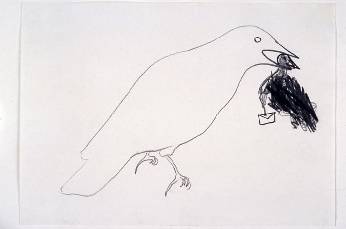 Undated Letter / Invisible Branch, 1999, Drawing, 8.2 x 11.6 inches