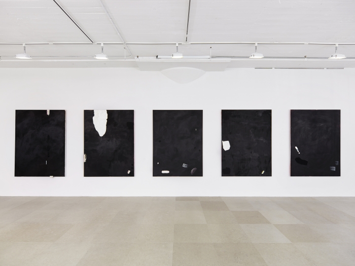 Installation view, on hold, Greene Naftali, New York, 2015