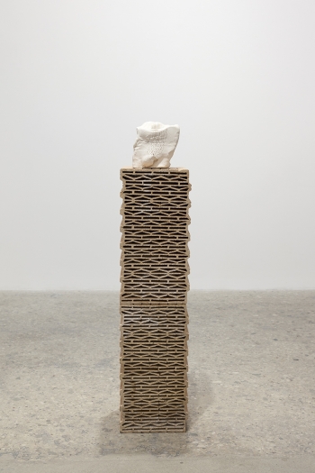 Gelatin New York Golem, 2017 Bricks, glazed ceramic 46 3/8 x 10 5/8 x 9 7/8 inches (118 x 27 x 25 cm)