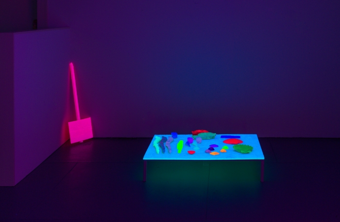 Jacqueline Humphries, Installation view, the Dan Flavin Art Institute, Bridgehampton, New York. 