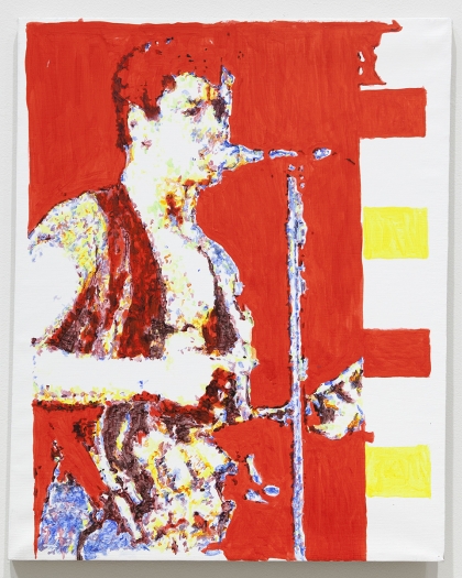 Andrea Fourchy / Sergej Jensen Solo Live, 2017 Acrylic on linen 25 x 20 inches (63.5 x 50.8 cm)