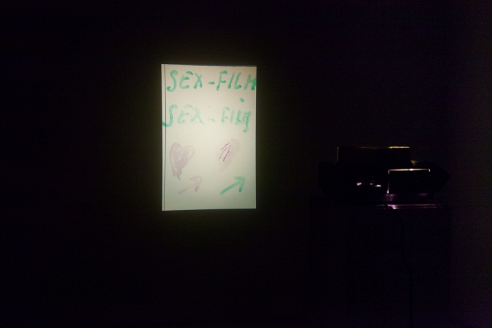 Marcel Broodthaers, Sex Film, 1971-1972, 33 Slides, felt pen on blank film, Dimensions variable