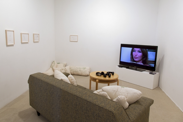 Mieko Meguro, Installation view, Couch Potato with Dan, Greene Naftali, New York, 2016