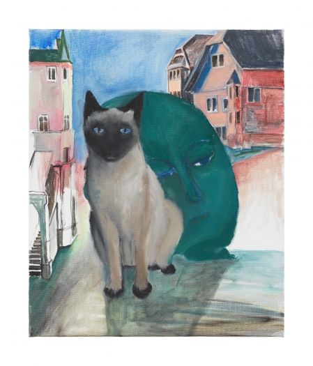 Amelie von Wulffen Ohne Titel, 2016 Oil on canvas 23 5/8 x 19 5/8 inches (60 x 50 cm)