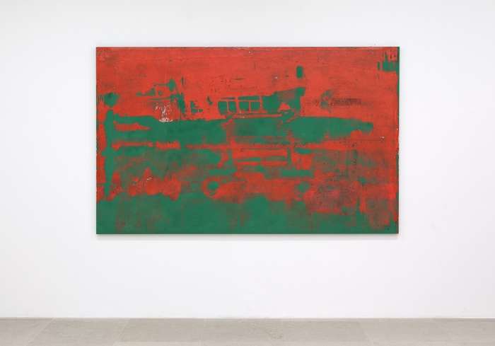 Mathieu Malouf, B61 nuclear warhead, 2017 Silkscreen on canvas, 60 x 96 inches (152.4 x 243.8 cm)