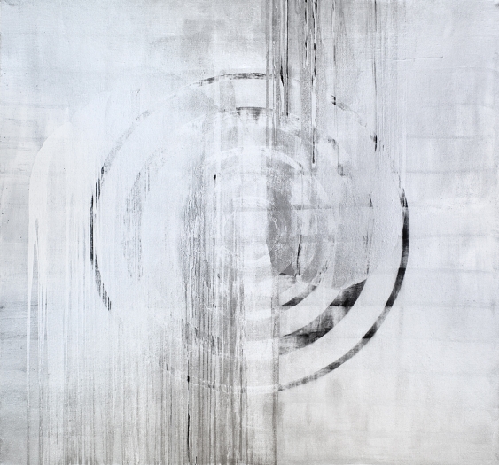 Jacqueline Humphries Aegis, 2009 Oil on linen 90 x 96 inches (228.6 x 243.8 cm)