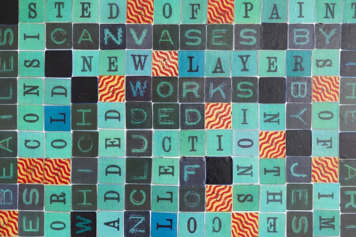Allen Ruppersberg, Three San Francisco Poets (Jess), 2017 (detail)