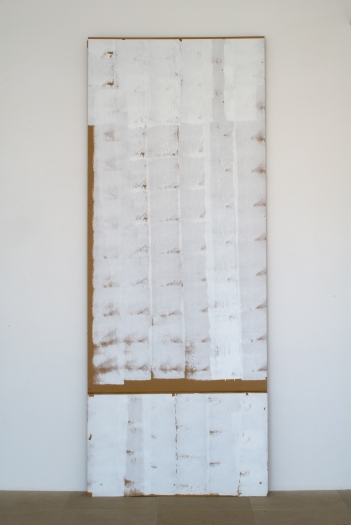 Gedi Sibony Where Go, 2008 Cardboard, paint 123 x 48 x 5 inches (312 x 122 x 13 cm)