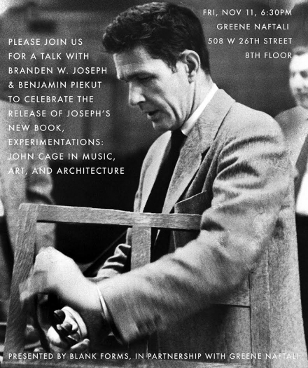 Presented by Blank Forms, in Partnership with Greene Naftali Gallery, 