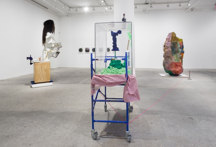 Rachel Harrison, Installation view, Prasine, Greene Naftali, New York, 2017