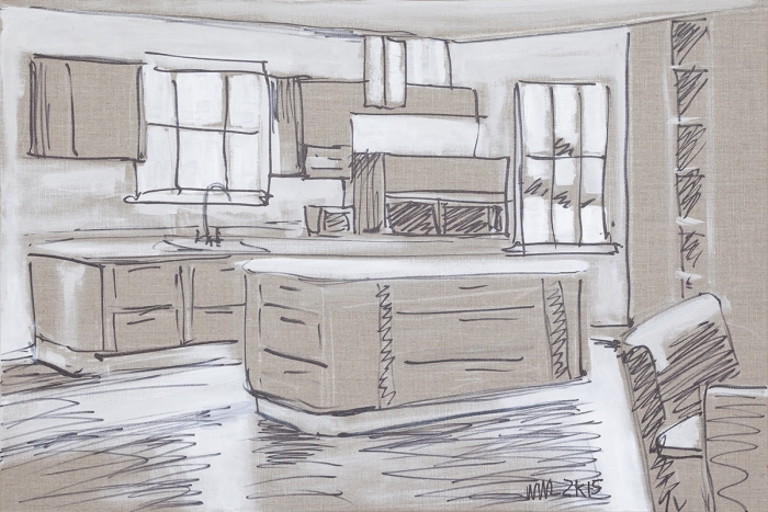 William Leavitt Kitchen Island #2, 2015