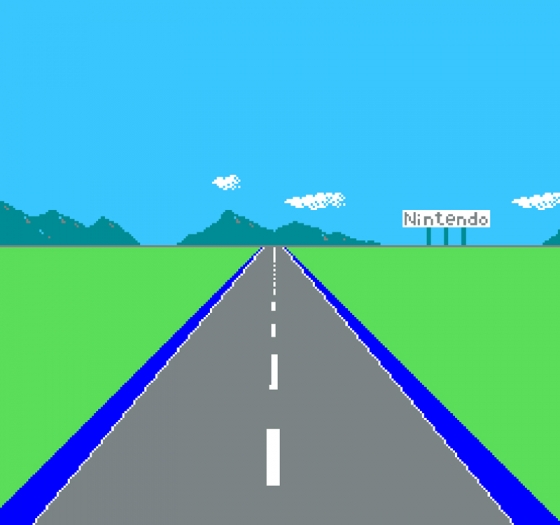 Cory Arcangel, F1 Racer Mod (aka Japanese Driving Game), 2004 (still)