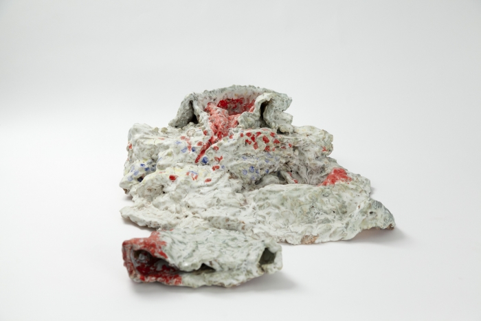 Trisha Baga Elvis Has Left The Building, 2018 Glazed ceramic 7 1/4 x 24 x 24 inches (18.4 x 61 x 61 cm) (TB.608)