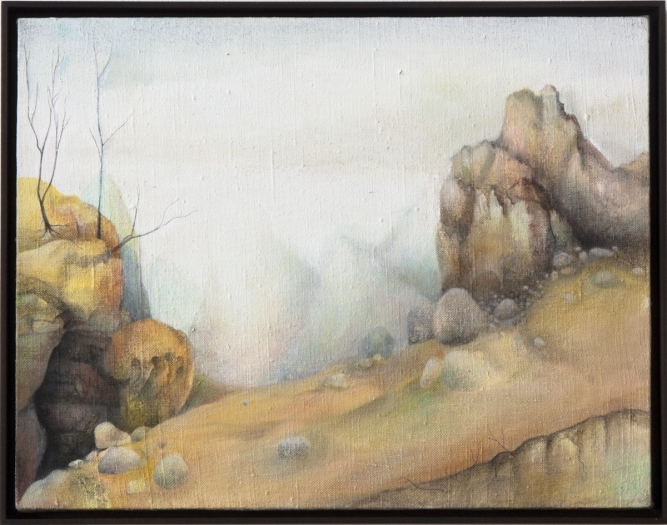 Katharina Wulff Landscape for Happy Witches, 2008 Oil on canvas 13 3/4 x 17 3/4 inches (34.9 x 45.1 cm)