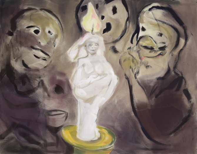 Soul Digested, 2010, Acrylic on canvas, 70 3/4 x 90 1/2 inches (180 x 230 cm)