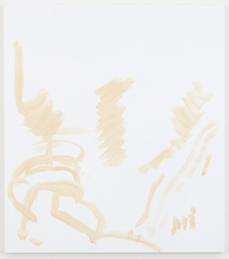 Michael Krebber Herbes de Provence MK.6081, 2018 Acrylic on canvas 44 3/4 x 40 inches (113.7 x 101.6 cm)