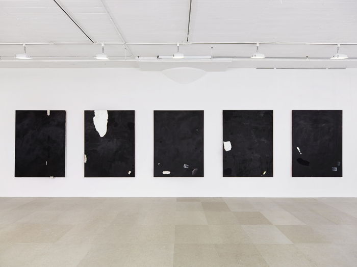 Monika Baer, Installation view, on hold, Greene Naftali, New York, 2015