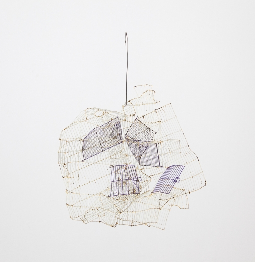 Gedi Sibony The Shivered, 2018 Birdcage, wire 34 x 26 x 12 inches (86.4 x 66 x 30.5 cm)