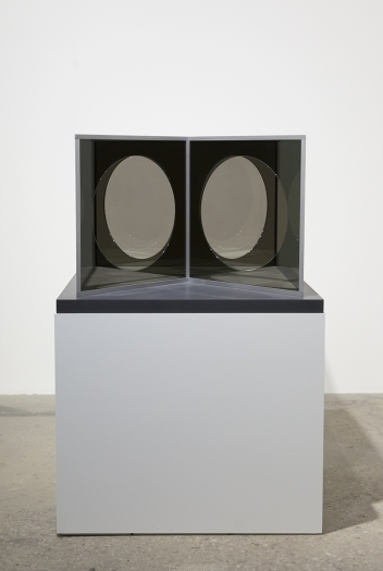 Dan Graham, Model for Pavilion Influenced by Moon Gates, 2018
