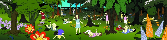 Paul Chan, Happiness (Finally) After 35,000 Years of Civilization (after Henry Darger and Charles Fourier), 2000-2003 (still)