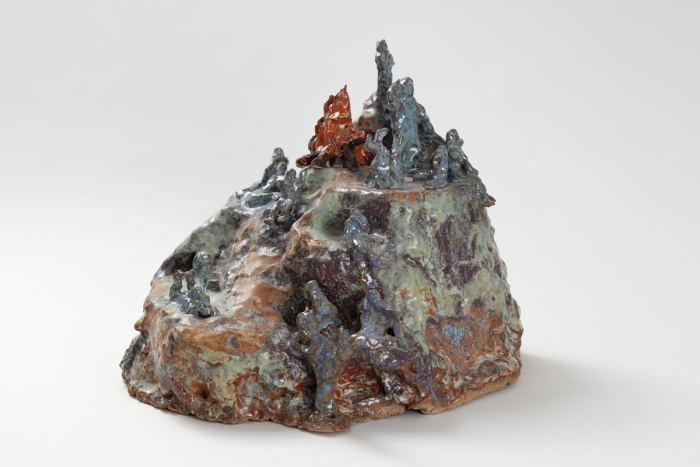Trisha Baga Lesbo Island Chapter One, 2018 Glazed ceramic 13 1/4 x 14 1/2 x 13 1/2 inches (33.7 x 36.8 x 34.3 cm) (TB.597)
