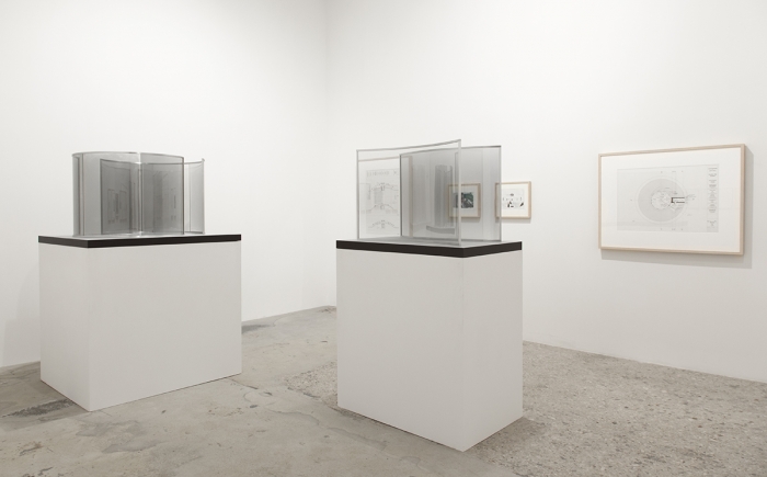 Installation view, Design for Showing Rock Videos, Greene Naftali, New York, 2014