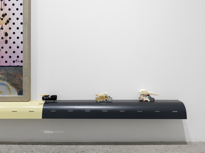 Helen Marten, Limpet Apology (traffic tenses), 2015 (detail)