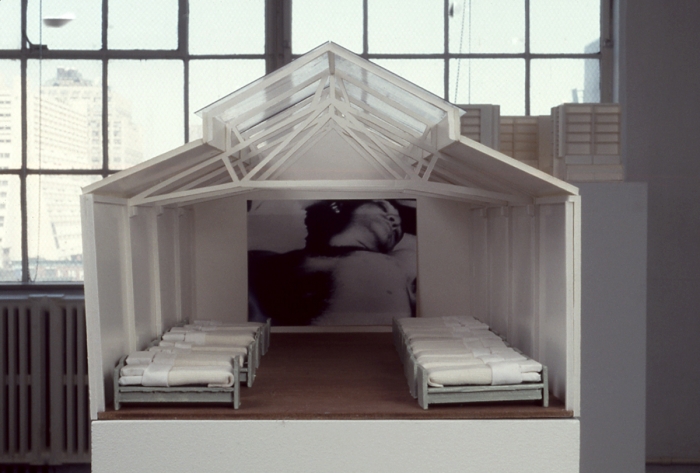 Liesbeth Bik & Jos van der Pol, Sleep with Me, 1997, architectural model, 12 1/4 x 15 3/4 x 26 3/4 inches