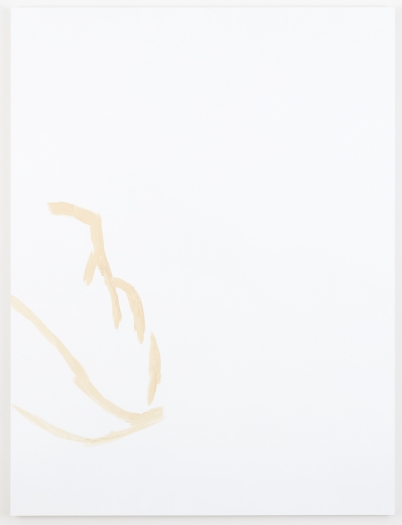 Michael Krebber Herbes de Provence, La baguette, 2018 Acrylic on canvas 78 x 59 inches (198.1 x 149.9 cm)