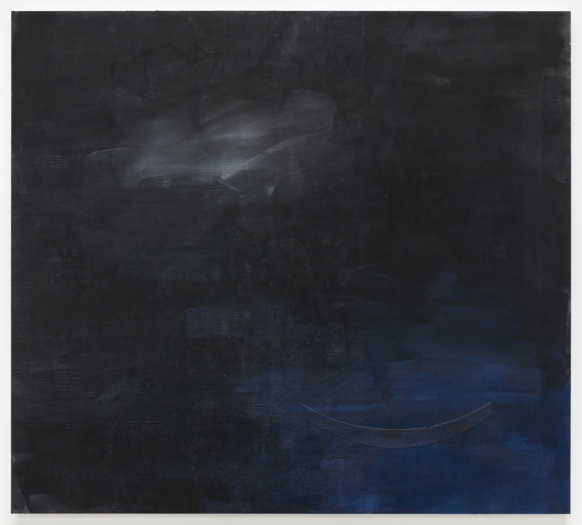 Jacqueline Humphries ☁️), 2019, Oil on linen, 114 x 127 inches (289.6 x 322.6 cm)